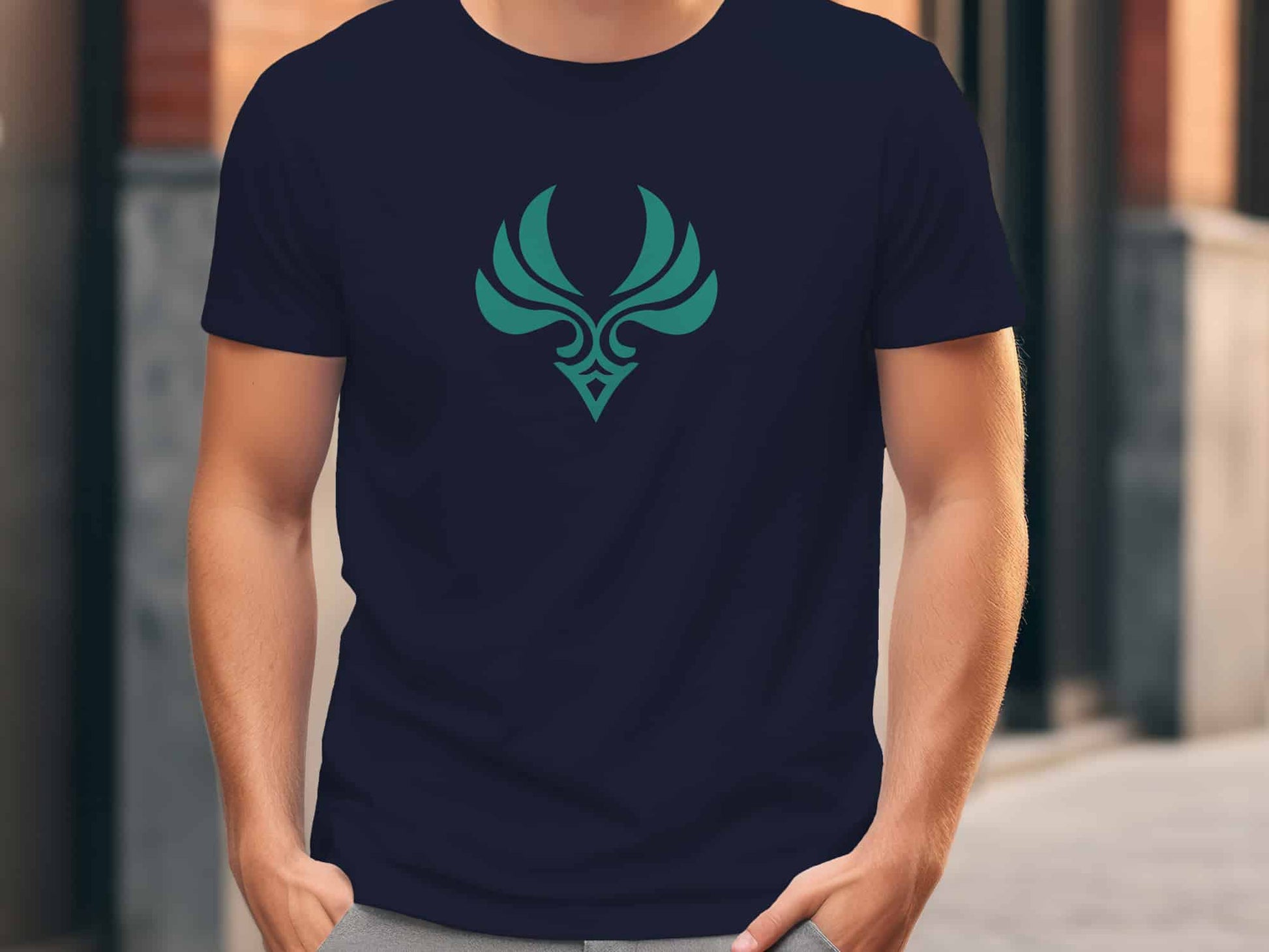 Anemo Icon Shirt (Limited Edition Fan Made) - Navy