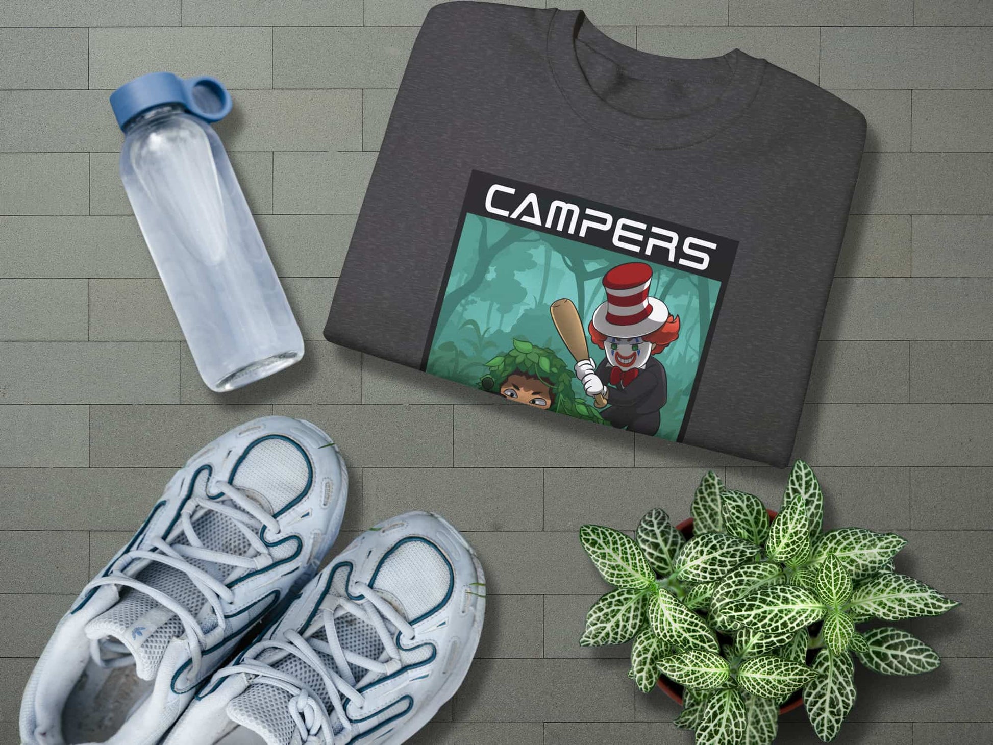 Camper's Beware Sweatshirt - Dark Gray Heather