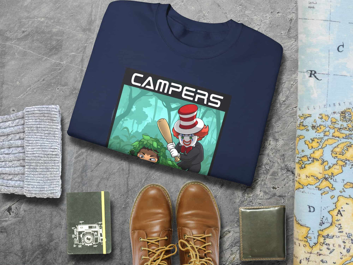 Camper's Beware Sweatshirt - Navy