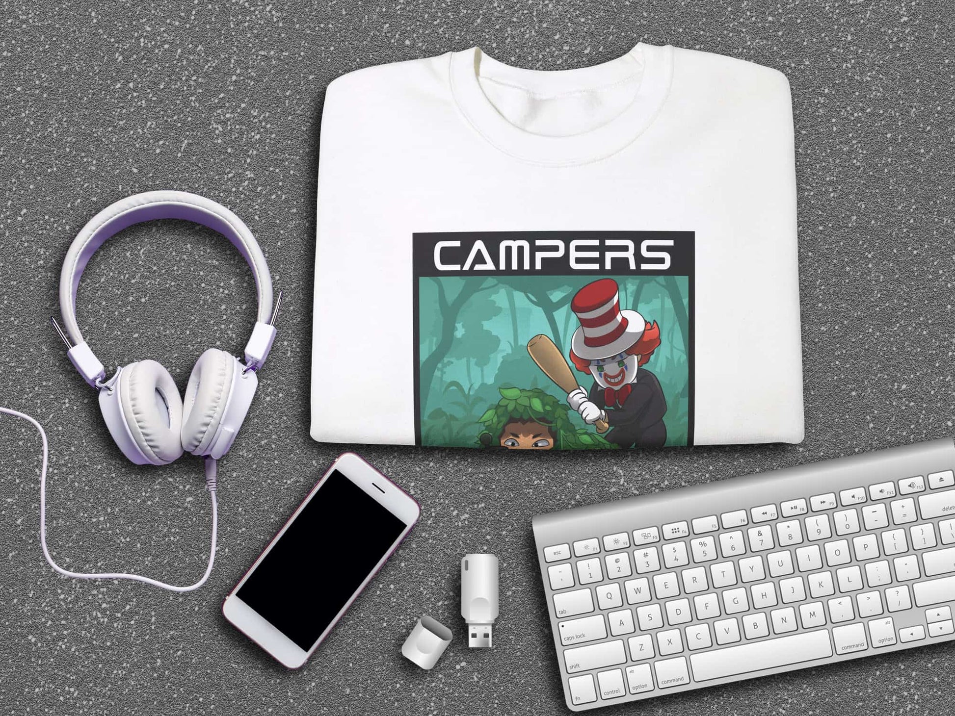 Camper's Beware Sweatshirt - White