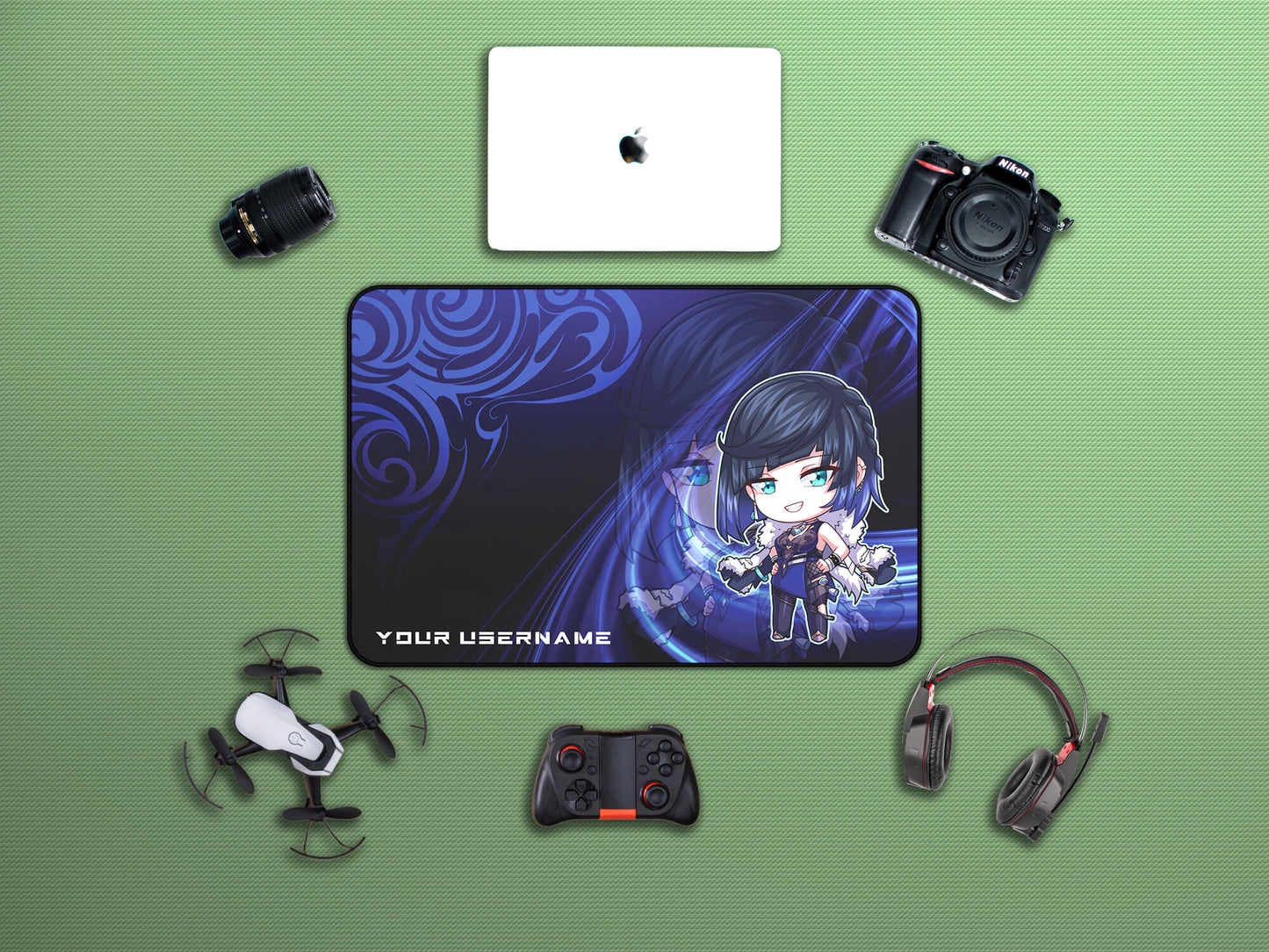 Chibi Yelan Gaming Mousepad - 12" × 18"