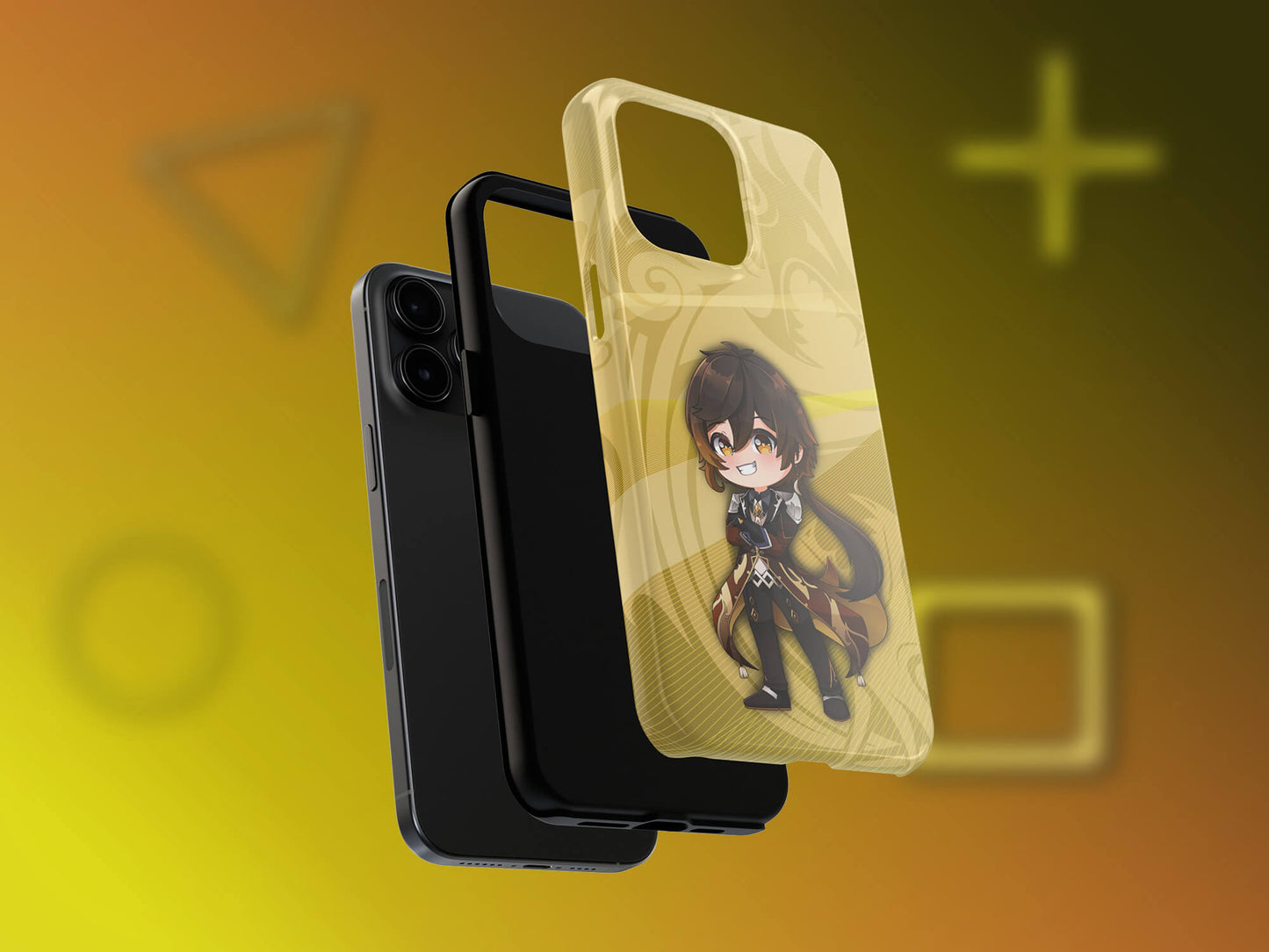 Chibi Zhongli Phone Case (Limited Edition Genshin Fan Made) -