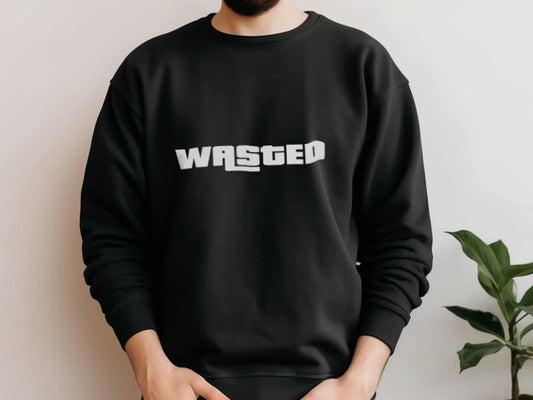 Minimalist "Wasted" Sweatshirt -