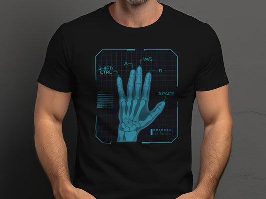 Gamer Hands Humor Shirt - Black