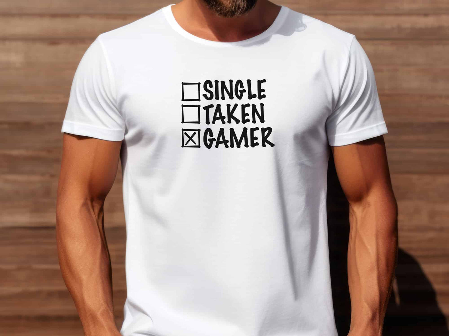 Single Taken Gamer Shirt - White