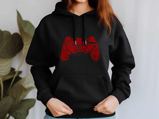 Gamer Phrases Pullover Hoodie -