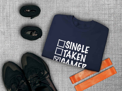 Single Taken Gamer Sweatshirt - Navy