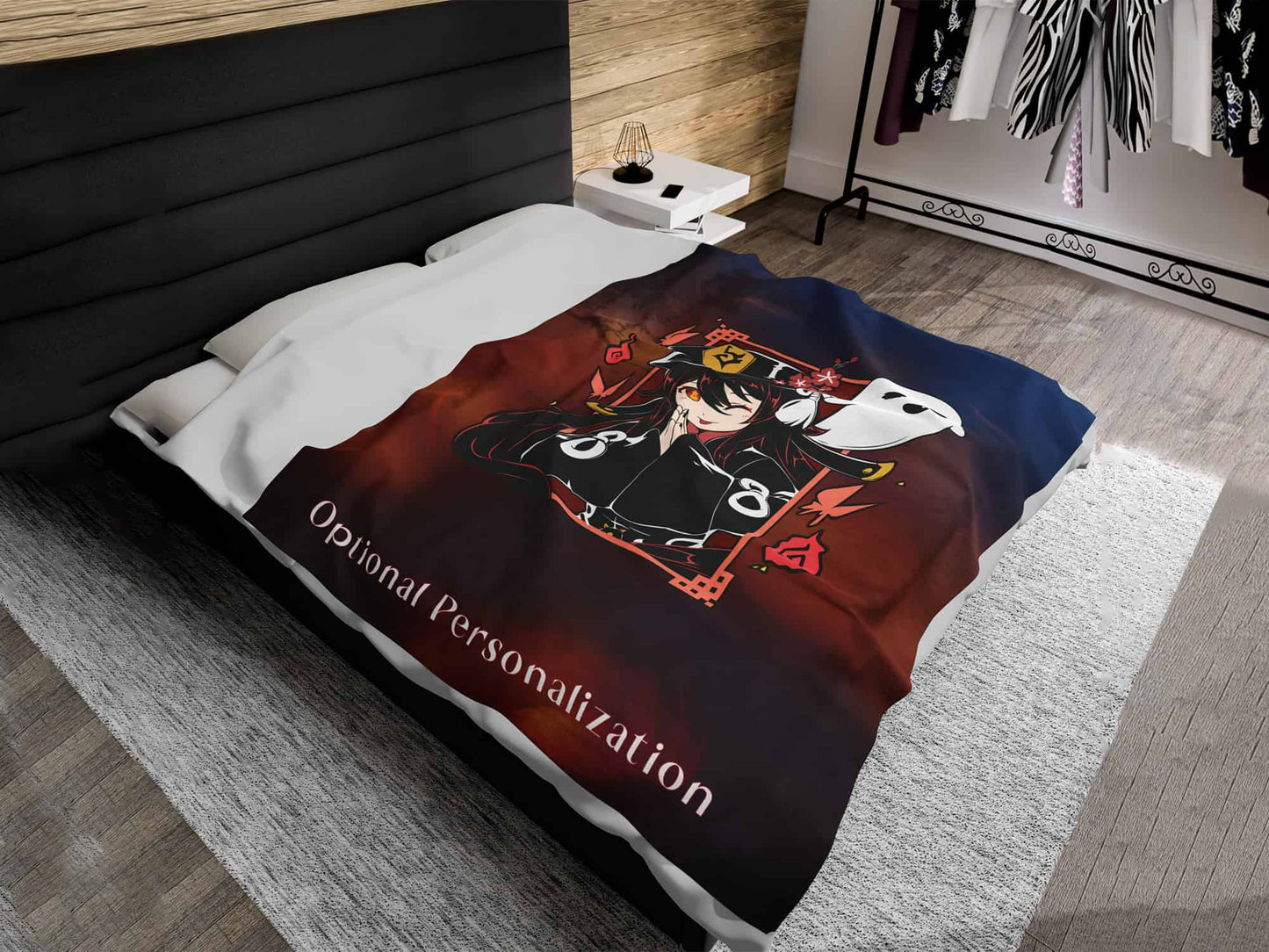 Hu Tao Velveteen Blanket (Limited Edition Fan Made) -