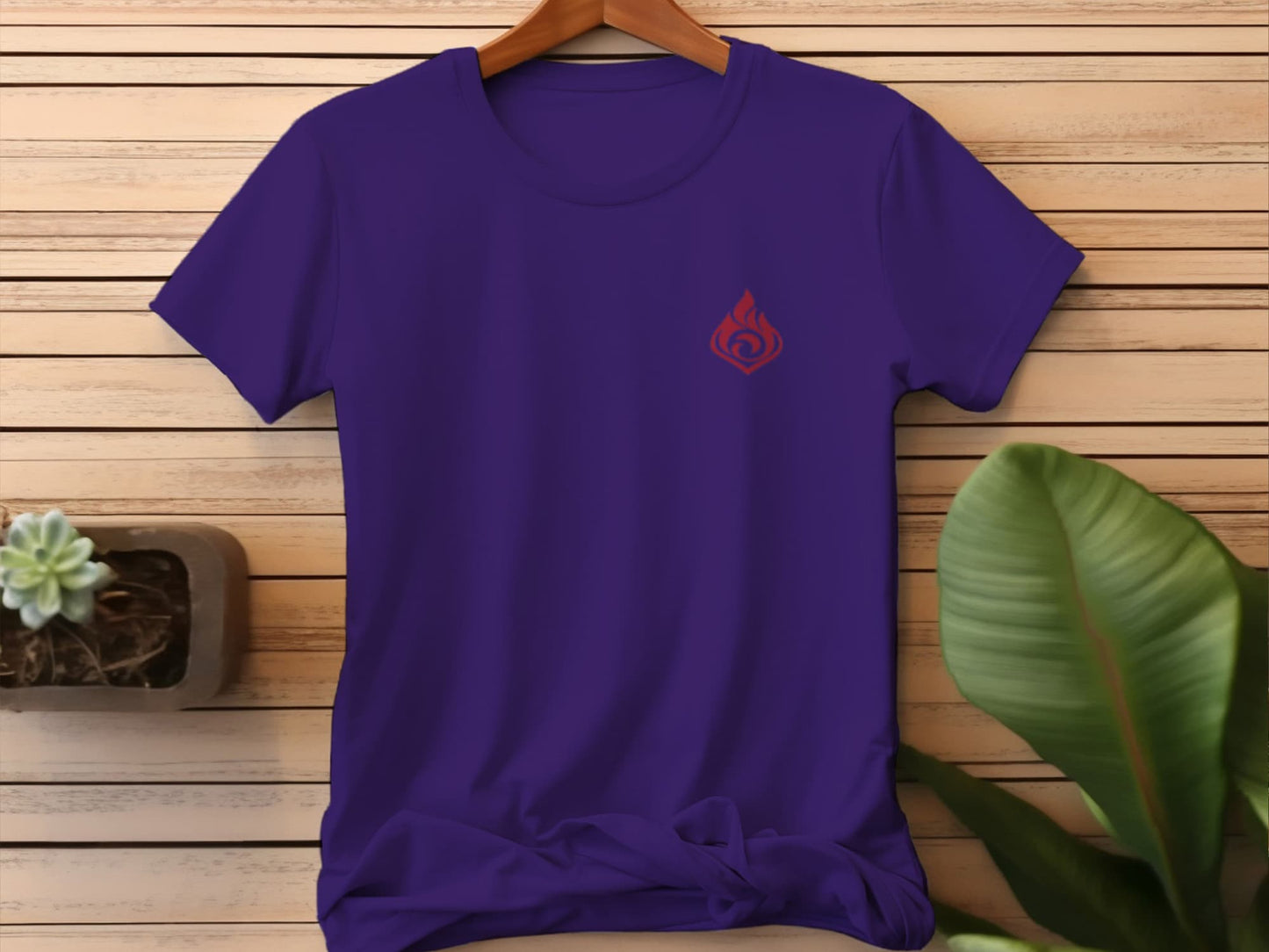 Genshin Pyro Element Shirt (Limited Edition Fan Made) - Purple