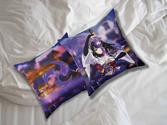 Raiden Shogun Square Pillow (Limited Edition Fan Made) -