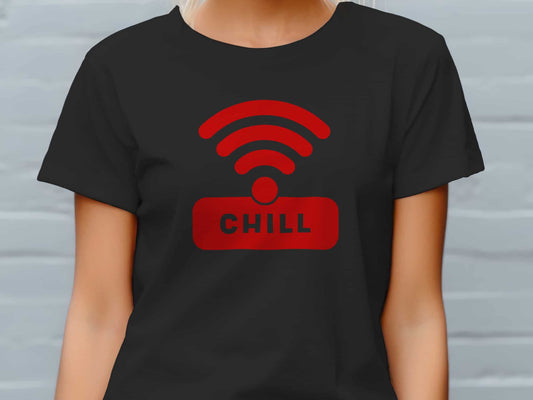 WiFi Icon "Chill" Shirt - Black