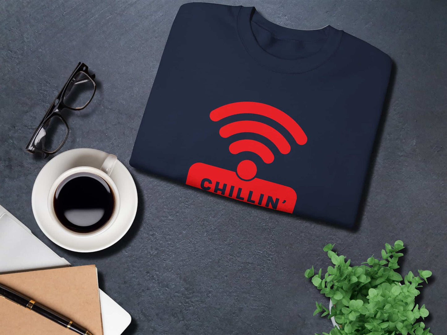 WiFi Icon Sweatshirt - Navy
